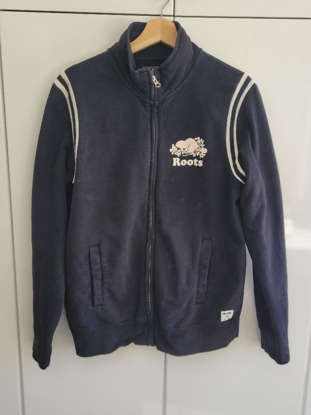 Roots Men's Black Zip Front Sweatshirt Size M